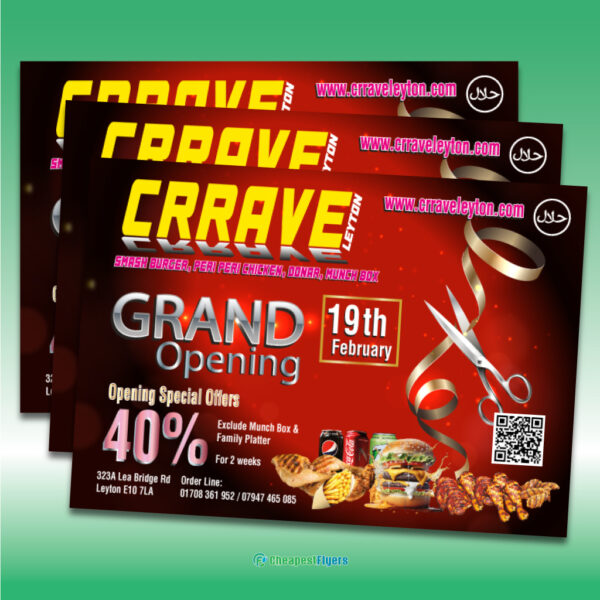 Glossy A6, A5 & DL Flyers – High-Shine Leaflets for Bold Promotions